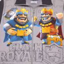 Сив плътен детски суичър с дизайн Clash Royale