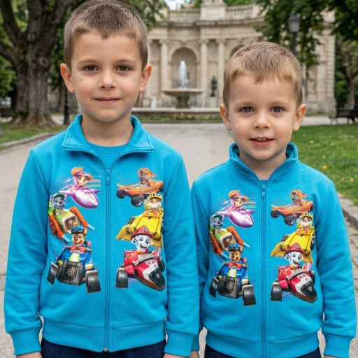 Син суичър Пес Патрул с дълъг ръкав за ежедневни детски визии