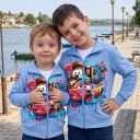 Детски суичър Маккуин в синьо за по-хладни дни