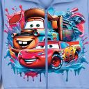 Син детски суичър Маккуин с дълъг ръкав за малки автомобилни фенове