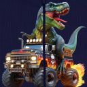 Детски плътен суичър Hot Wheels Monster Trucks