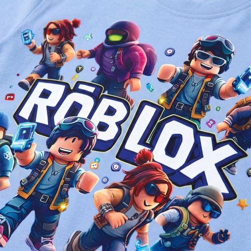 Синя детска блуза Roblox за ежедневието