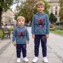 Детски комплект Спайдърмен – блуза с качулка и тъмно долнище