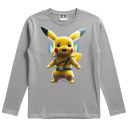 Сива блуза с дълъг ръкав за малки фенове на Pokémon