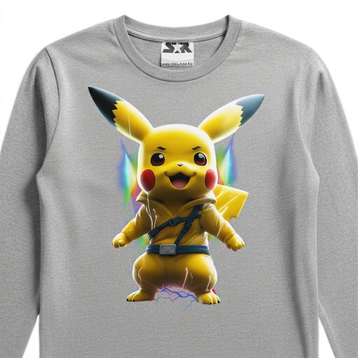 Детска сива блуза с Пикачу от Pokémon