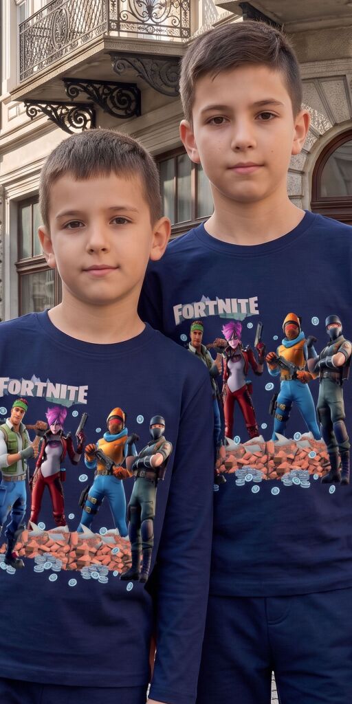 Детска блуза с тема Fortnite за малки геймъри