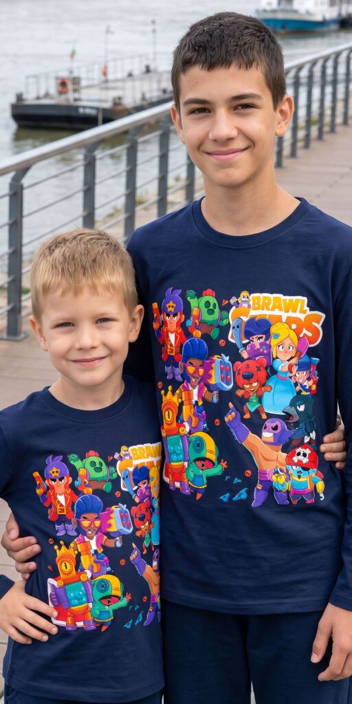 Блуза Brawl Stars в тъмносиньо от Стела Русе