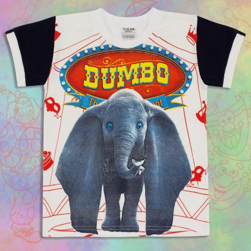 Тениска слон Дъмбо в екрю