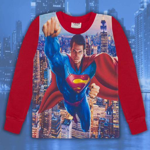 Блуза тънка Супермен в червено (диг. печат)