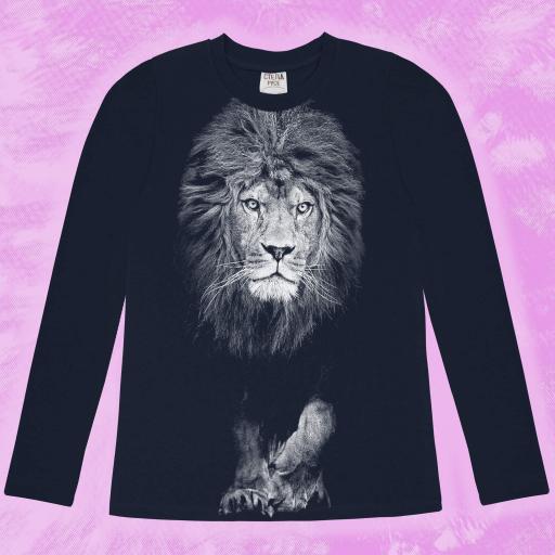 Блуза тънка лъв в черно (1) 1