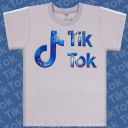 Тениска ТикТок в сиво