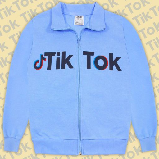 Суичър ТикТок синьо